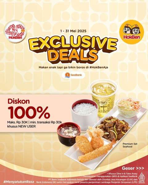 Promo HokBen 1-31 Mei 2025 dengan Seabank