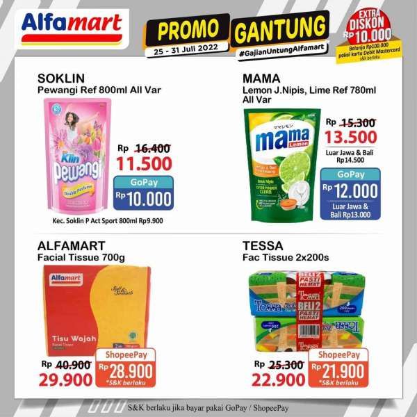 Promo Alfamart Gantung Mulai 25-31 Juli 2022