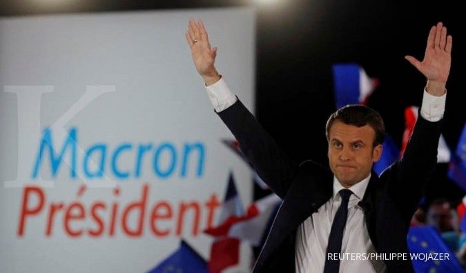 Pemilu Prancis, Macron diunggulkan