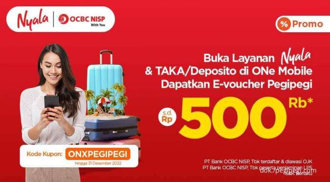 Gunakan Layanan Nyala OCBC NISP, Nikmati Kode Kupon PegiPegi Rp 500.000