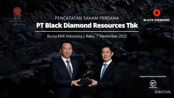 Resmi IPO, Saham Black Diamond Resources (COAL) Mentok ARA