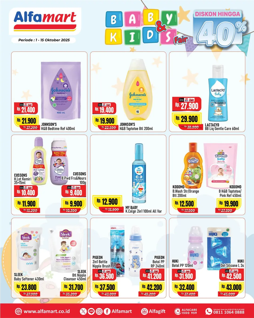 Promo Alfamart Baby & Kids Fair Diskon s/d 40% Periode 1-15 Oktober 2025
