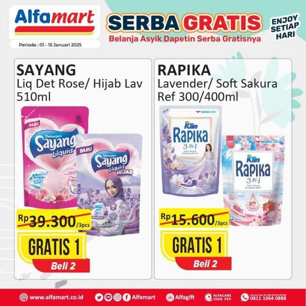 Promo Alfamart Serba Gratis 1-15 Januari 2025