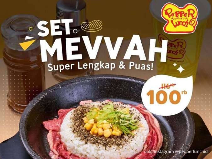 Promo Pepper Lunch Set Mevvah Desember 2025, 3 Paket Ekonomis Mulai Rp 100.000