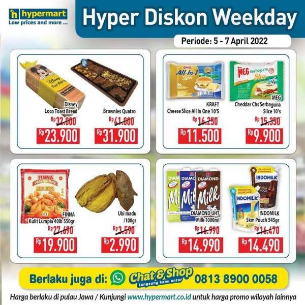 Promo Hypermart 5-7 April 2022, Hyper Diskon Weekday Terbaru