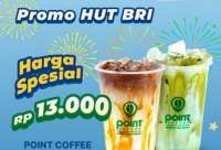 Promo HUT BRI di Point Coffee, RotiO & Kopi Kenangan 2025 Serba Rp 13.000