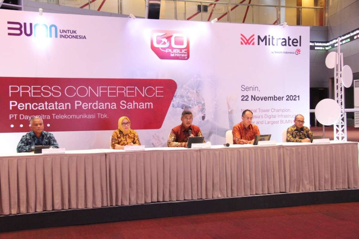 Harga Saham Mitratel (MTEL) Akhirnya Rebound, Sempat Berada di Atas Harga IPO