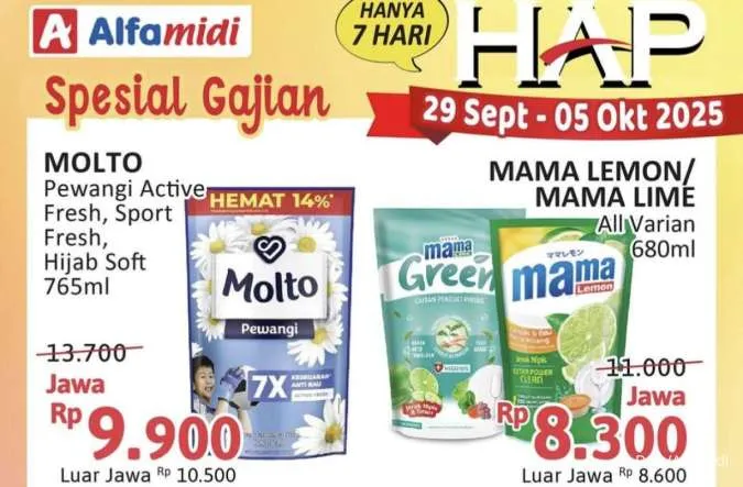 Katalog Promo Alfamidi Hemat Satu Pekan Spesial Gajian 29 September-5 Oktober 2025