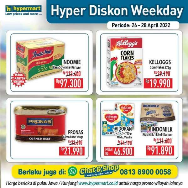 Promo Hypermart Mulai 26-28 April 2022