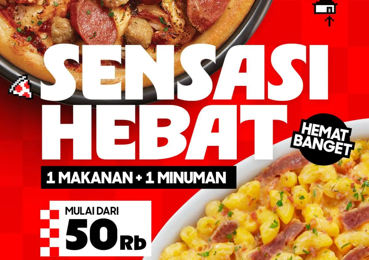 Promo Pizza Hut November 2025, 1 Makanan & 1 Minuman Mulai Rp 50.000