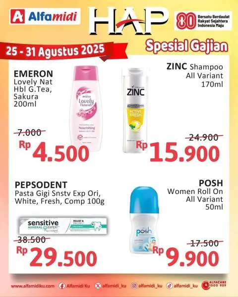 Promo Alfamidi Hemat Satu Pekan Periode 25-31 Agustus 2025
