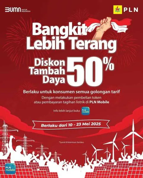 Promo PLN Diskon Tambah Daya 50%