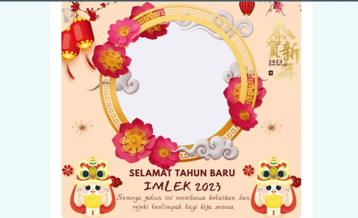 75 Link Twibbon Imlek 2023 Gratis dan Terbaru, Serta Cara Membagikannya di Sosmed