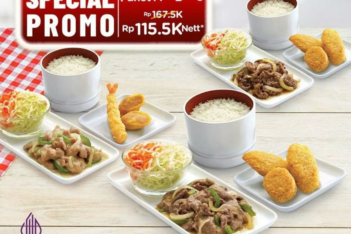Special Promo Hokben di GoFood 25-30 September 2022, Paket A-B-C Cuma Rp 115.000