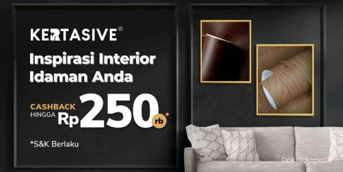 Promo Tokopedia 11-13 Juli, Beli Produk Kertasive Cashback Rp 250.000