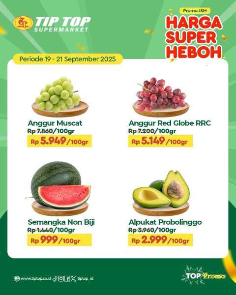 Promo JSM Tip Top 19-21 September 2025