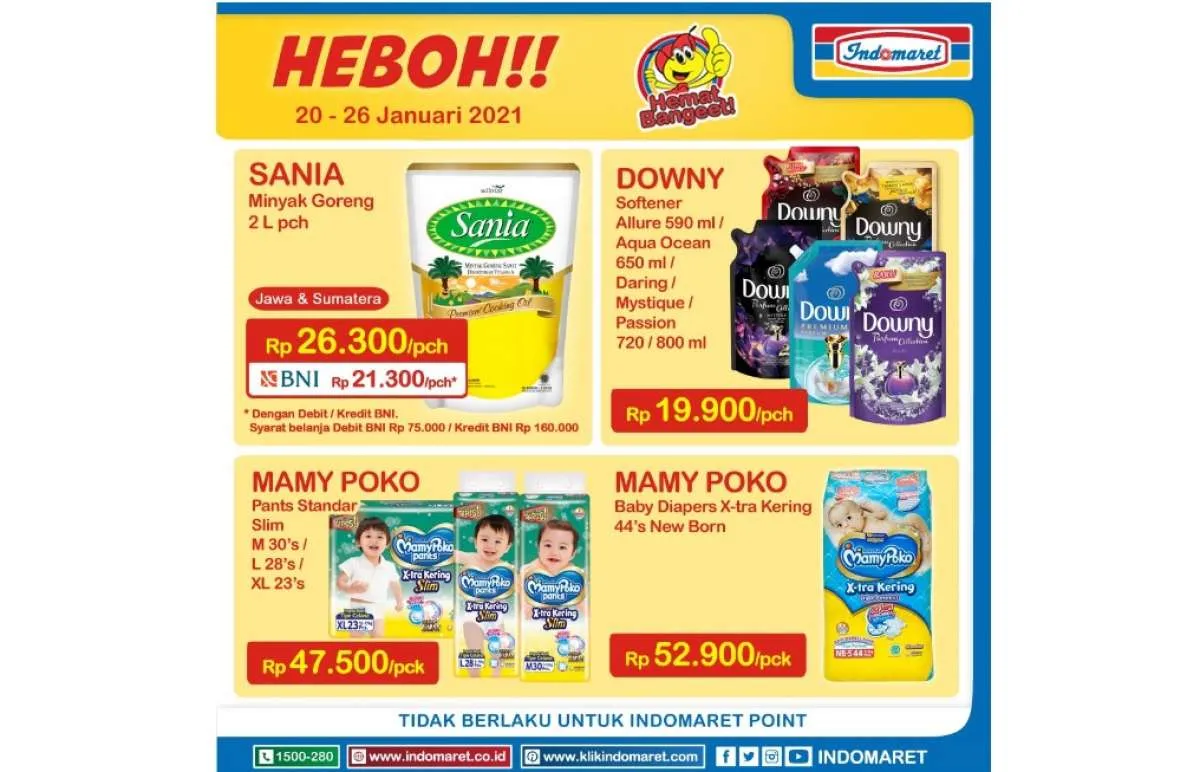Promo Indomaret Harga Heboh 20-26 Januari 2021, ada diskon minyak goreng!