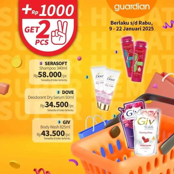 Promo Guardian Super Hemat Periode 9-22 Januari 2025