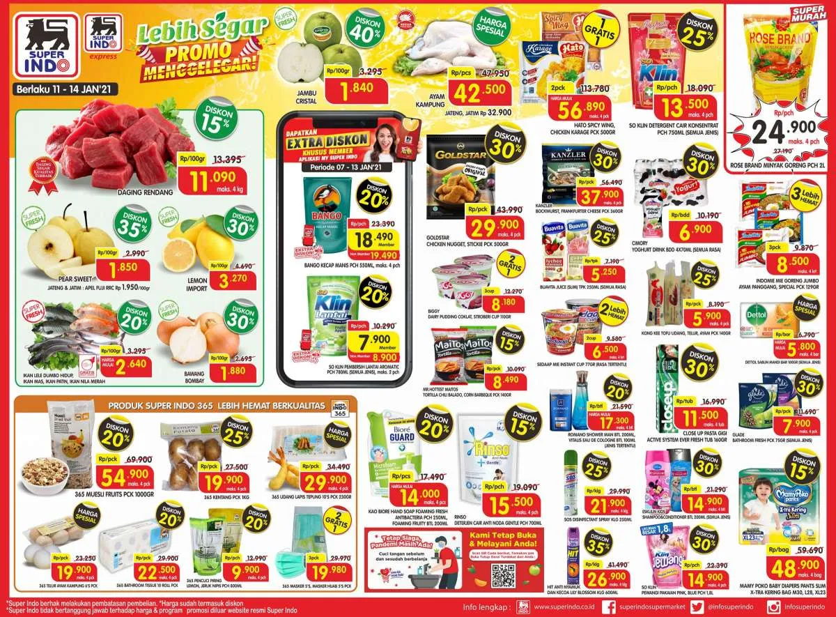 Promo Superindo weekdays hari ini 12 Januari 2021, diskonan hari kerja!