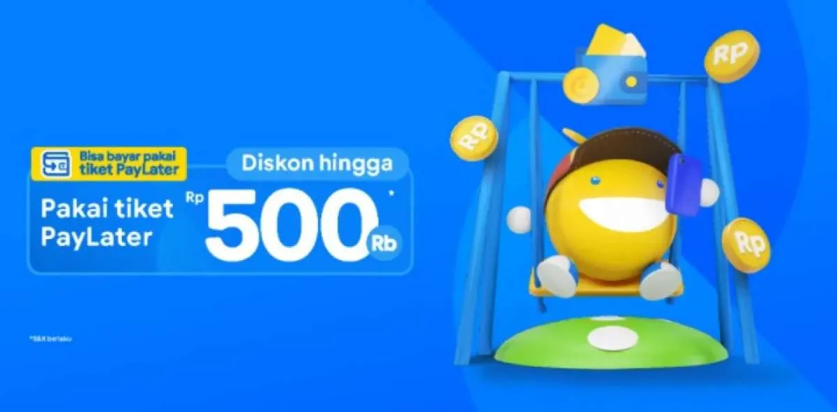 Promo Tiket.com Selama Maret 2022, Pakai Tiket Paylater Diskon hingga Rp 500.000