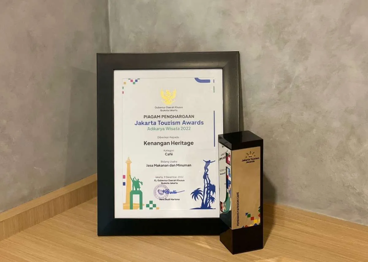 Hadiah Ultah Pertama, Kenangan Heritage Raih Penghargaan Jakarta Tourism Award 2022