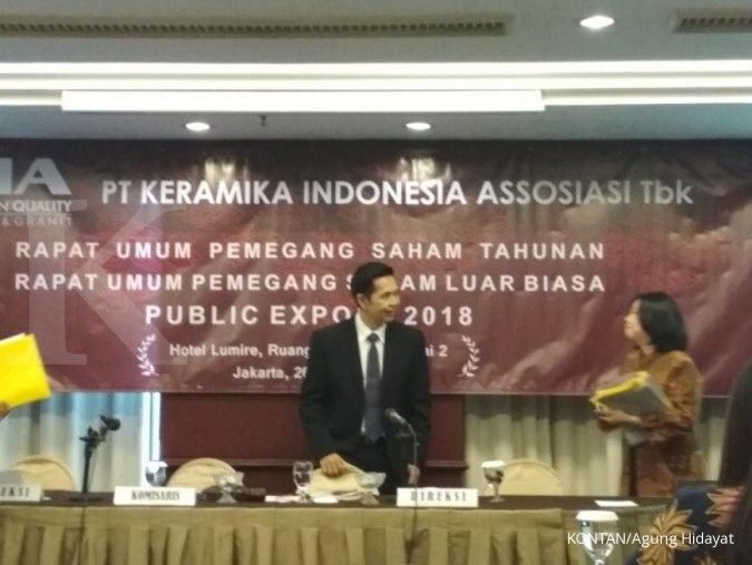 Kerugian Keramika Indonesia Assosiasi (KIAS) menyusut 67,44% di paruh pertama 2021