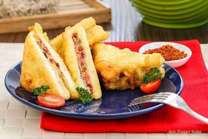 Sarapan Pagi dengan Sandwich Goreng Isi Kornet, Intip Resepnya!