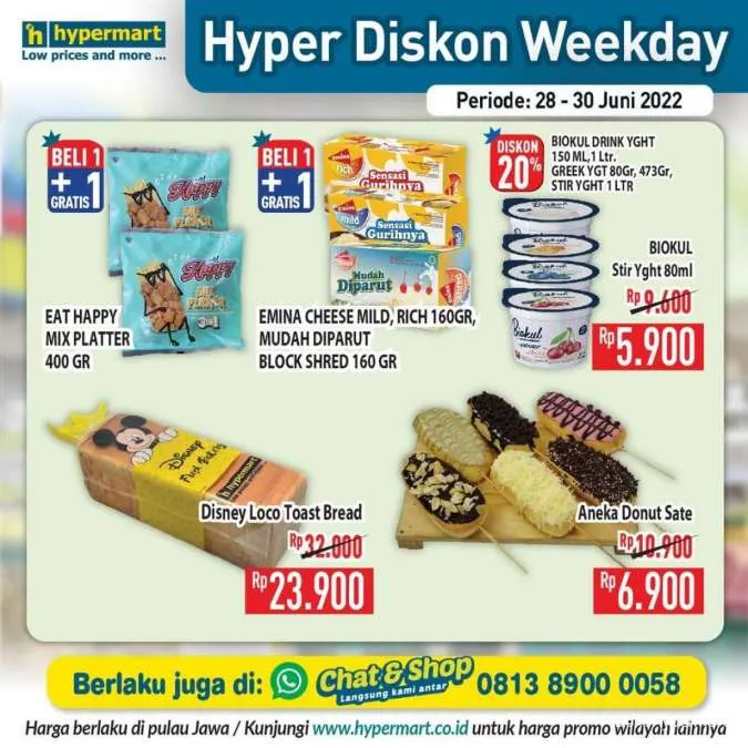 Promo Hypermart Hyper Diskon Weekday Periode 28-30 Juni 2022