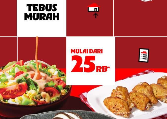 Promo Pizza Hut Tebus Murah November 2025, Ragam Menu Favorit Mulai Rp 25.000