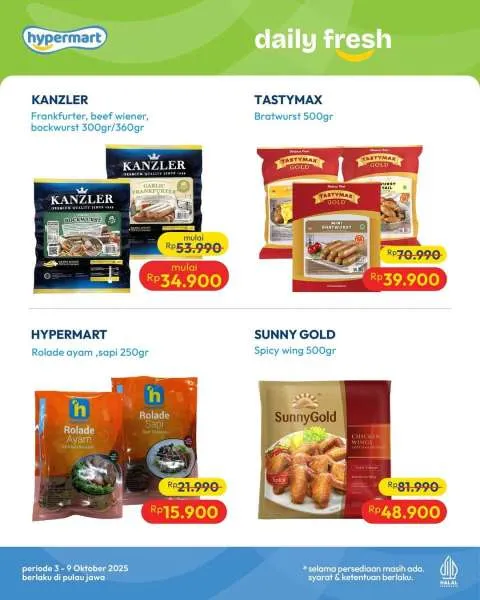 Promo JSM Hypermart Weekend Periode 3-6 Oktober 2025