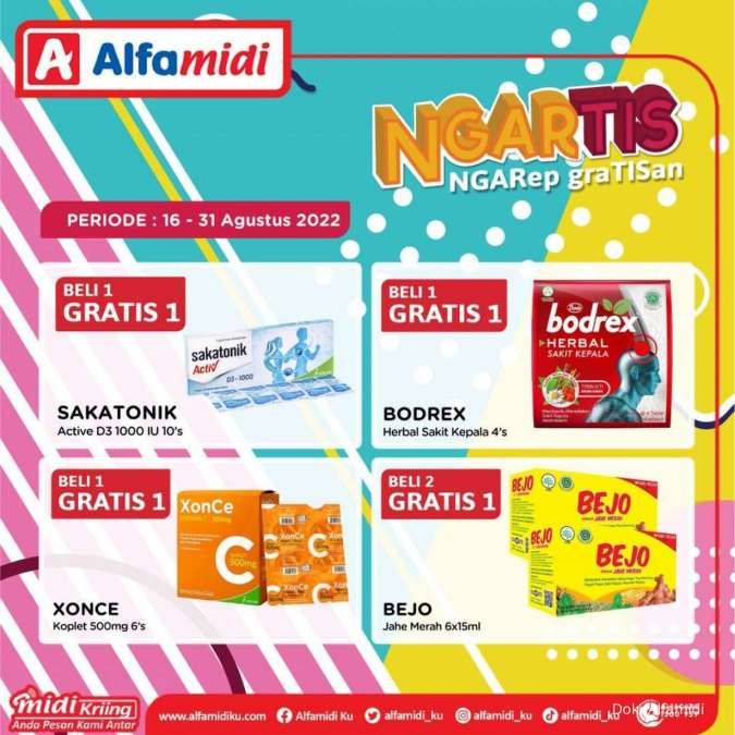Promo Alfamidi 16-31 Agustus 2022, Ada Penawaran Beli 1 Gratis 1 untuk Belanja Hemat