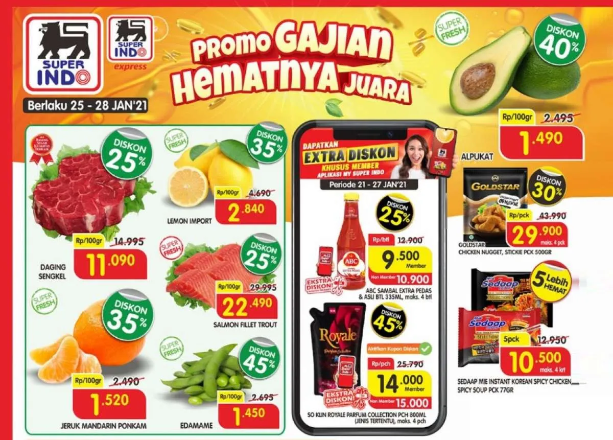 Promo Superindo hari ini 28 Januari 2021 sebelum weekend, ada diskon tercecer?