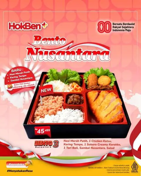 Promo HokBen+ Bento Nusantara 3
