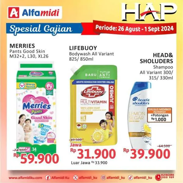 Promo Alfamidi Hemat Satu Pekan Periode 26 Agustus-1 September 2024