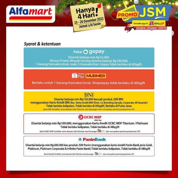 Katalog Harga Promo JSM Alfamart 23-26 Desember 2022