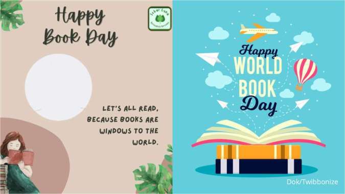 Kumpulan Twibbon Hari Buku Sedunia 2023, Happy World Book Day