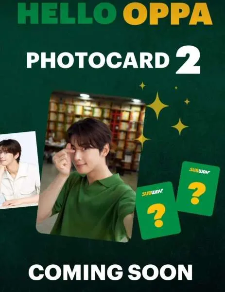 Promo Subway exclusive photocard Cha Eun-Woo periode 2