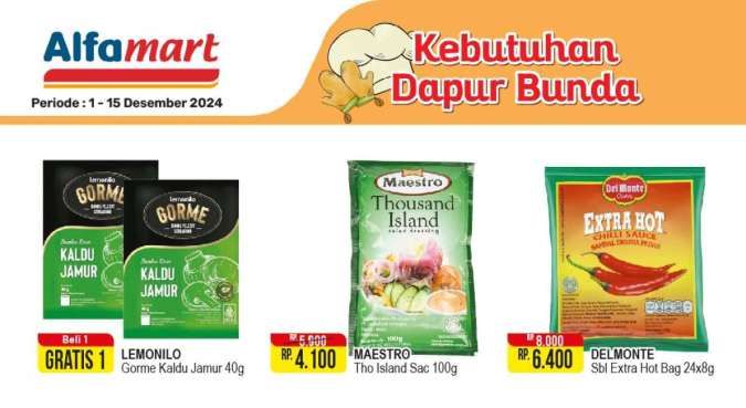 Promo Alfamart Kebutuhan Dapur 1-15 Desember 2024, Kaldu Jamur Beli 1 Gratis 1