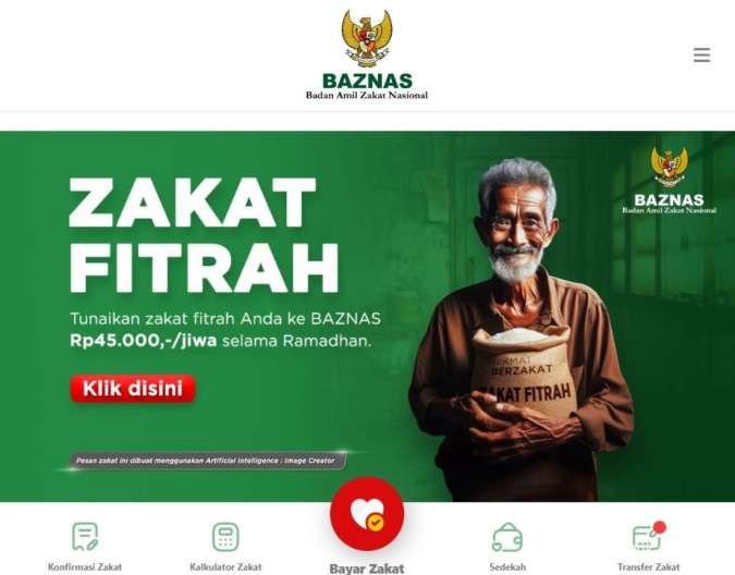 Zakat Fitrah Online BAZNAS: Nominal dan Tata Cara Pembayaran