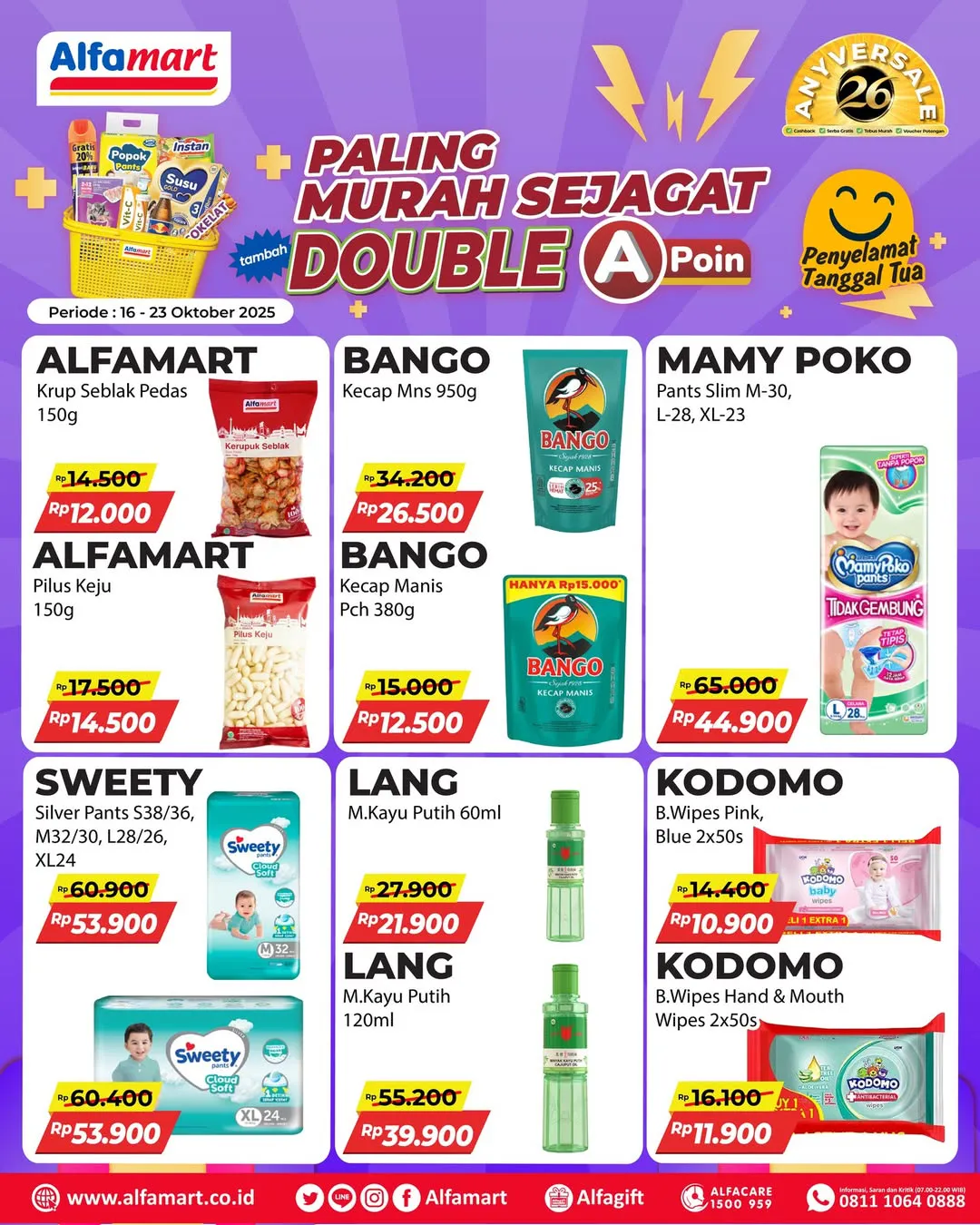 Promo Alfamart Paling Murah Sejagat Periode 16-23 Oktober 2025