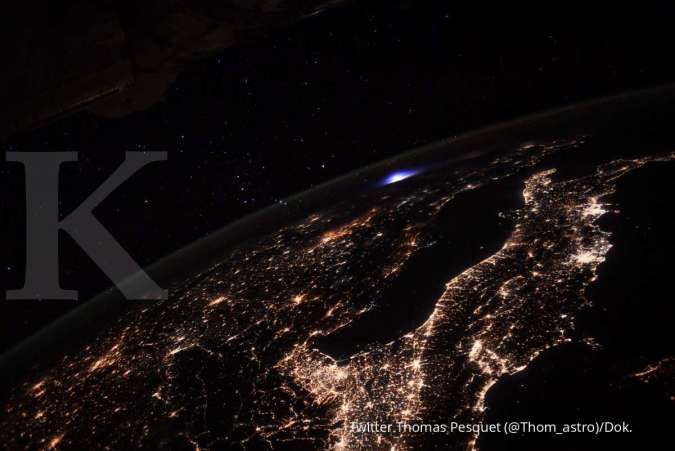 Astronot berhasil memotret foto kilatan langka di Bumi dari luar angkasa, apa itu?