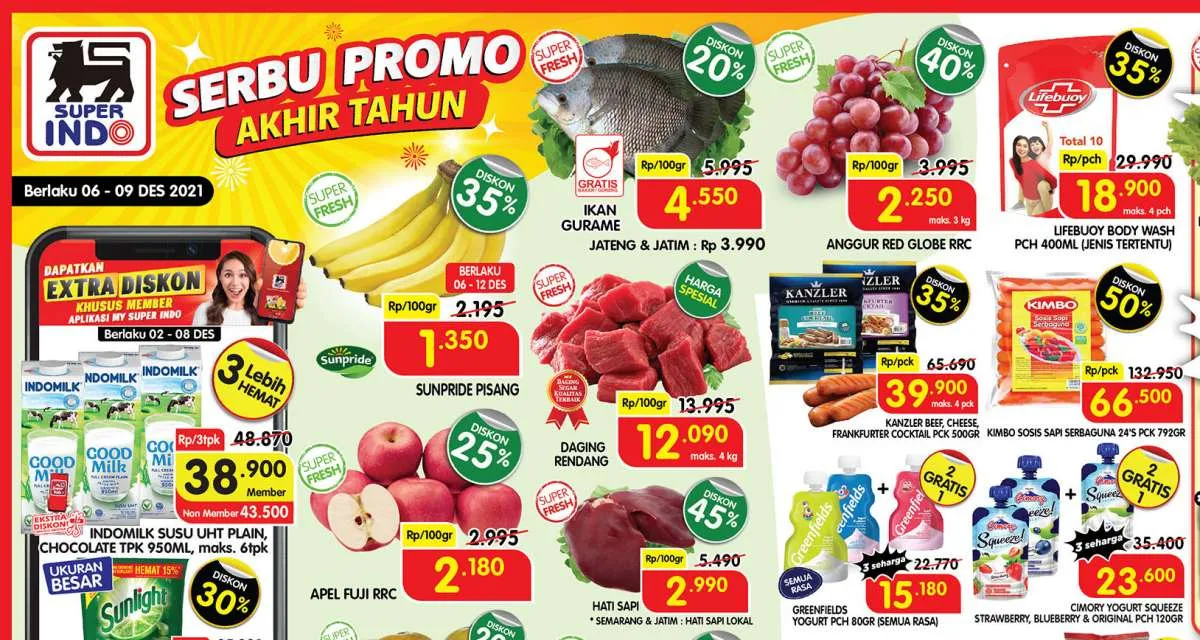 Promo Superindo terbaru 6-9 Desember 2021, banyak diskon besar mulai hari Senin