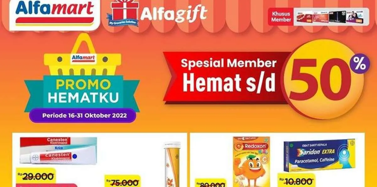 Promo Alfamart Hari Ini 19 Oktober 2022, Spesial Member Hemat Sampai 50%