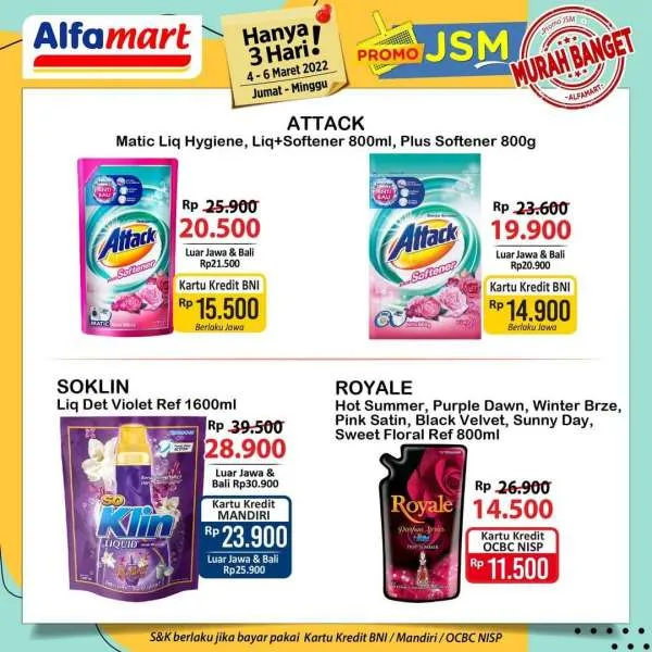 Promo JSM Alfamart Periode 4-6 Maret 2022