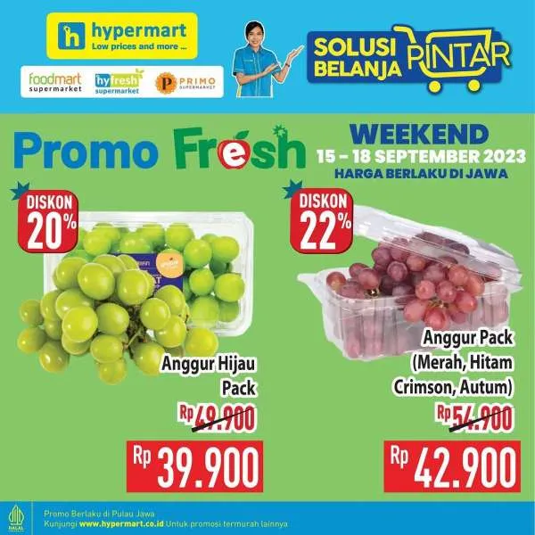 Promo Hypermart Hyper Diskon Weekend Periode 15-18 September 2023