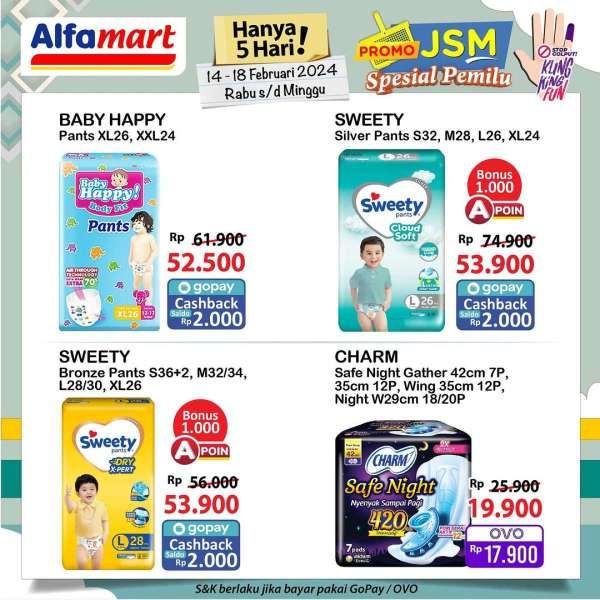 Promo JSM Alfamart Spesial Pemilu 14-18 Februari 2024