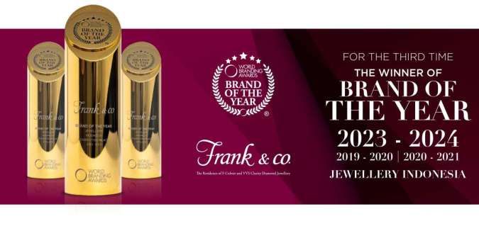 Frank & co Menangkan Brand of the Year Kategori Perhiasan di World Branding Awards 