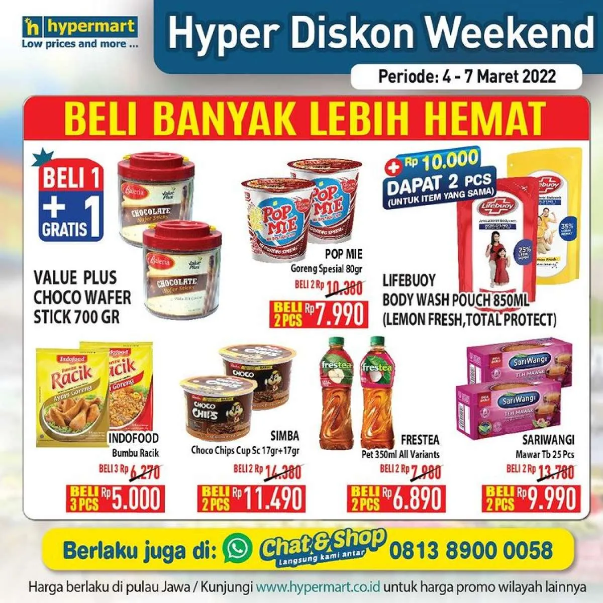 Katalog Promo Hypermart Hyper Diskon Weekend Periode 4-7 Maret 2022