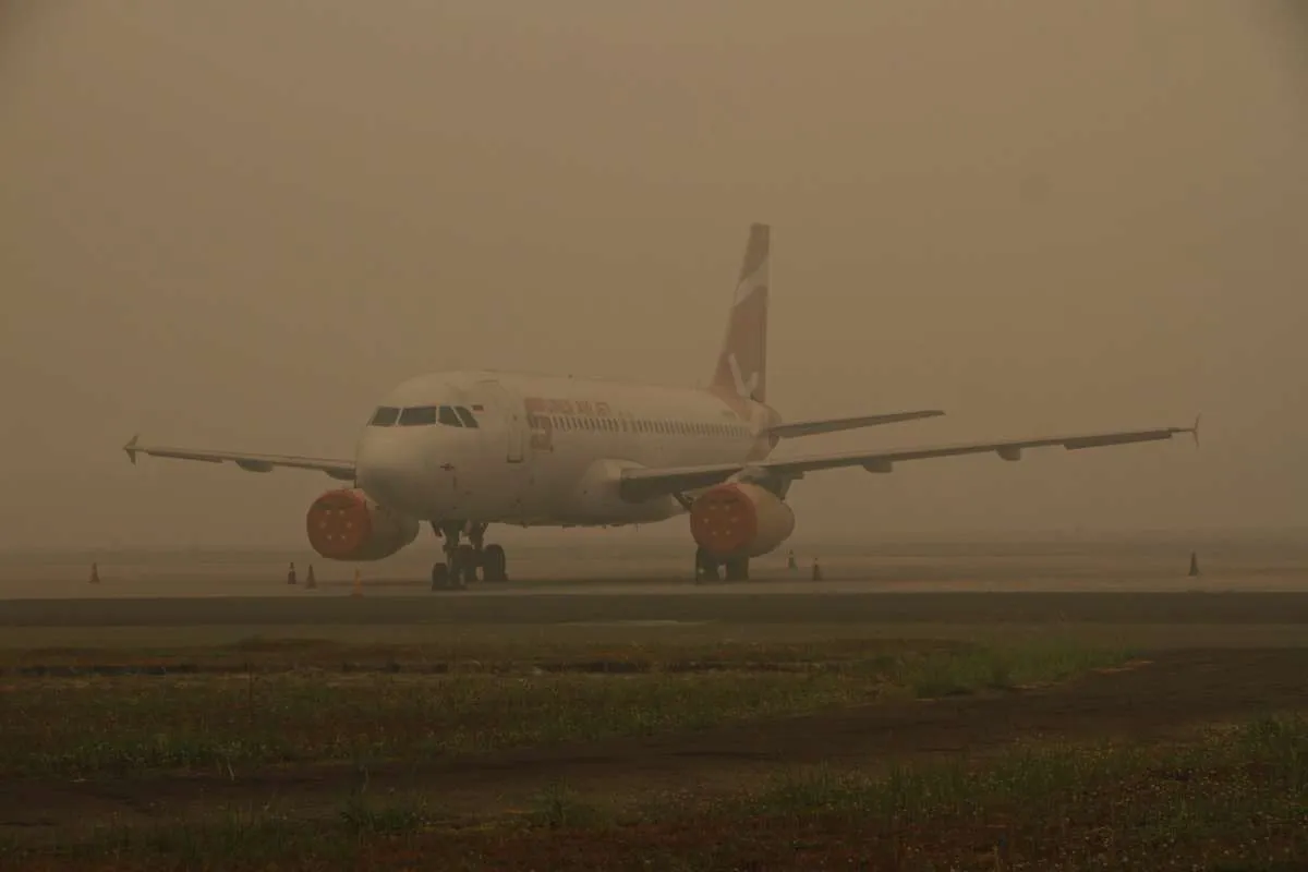 Operasional Penerbangan AirAsia Belum Terdampak Signifikan Kabut Asap Karhutla