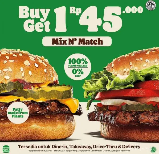 Promo Burger King - Plant-Based Burger